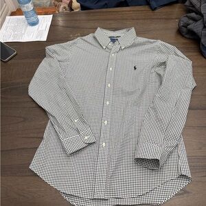 Ralph Lauren Black and White Casual Button Down Shirt